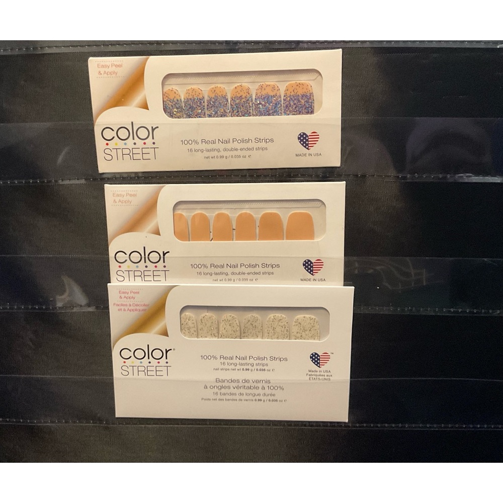 Cuban Summer Color Street nail polish strips 3 sets